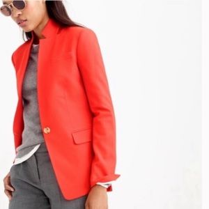 J Crew Red Regent Blazer Sz 8